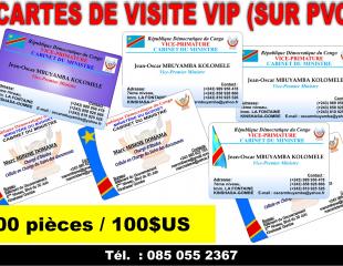 Cartes de visite VIP